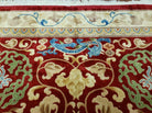 8' X 10' Handmade Art Deco Chinese Rug Carving Carpet 90 Line Dragon Flower Red - Jewel Rugs