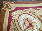 10' 6" X 13' Handmade Aubusson Weave Needlepoint Flat Pile Traditional Wool Area Rug Nice (A) - Jewel Rugs