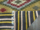 4' X 7' Vintage Handmade Latin American Mexican Wool Blanket Kilim Rug Nice # A - Jewel Rugs