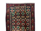 3x5 Vintage Handmade Wool Rug Tribal Turkoman Balouch Prayer Rug Organic Dyes - Jewel Rugs