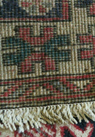 3'5" X 10'7" Vintage Handmade Turkish Blue Wool Runner Rug Nice - Jewel Rugs