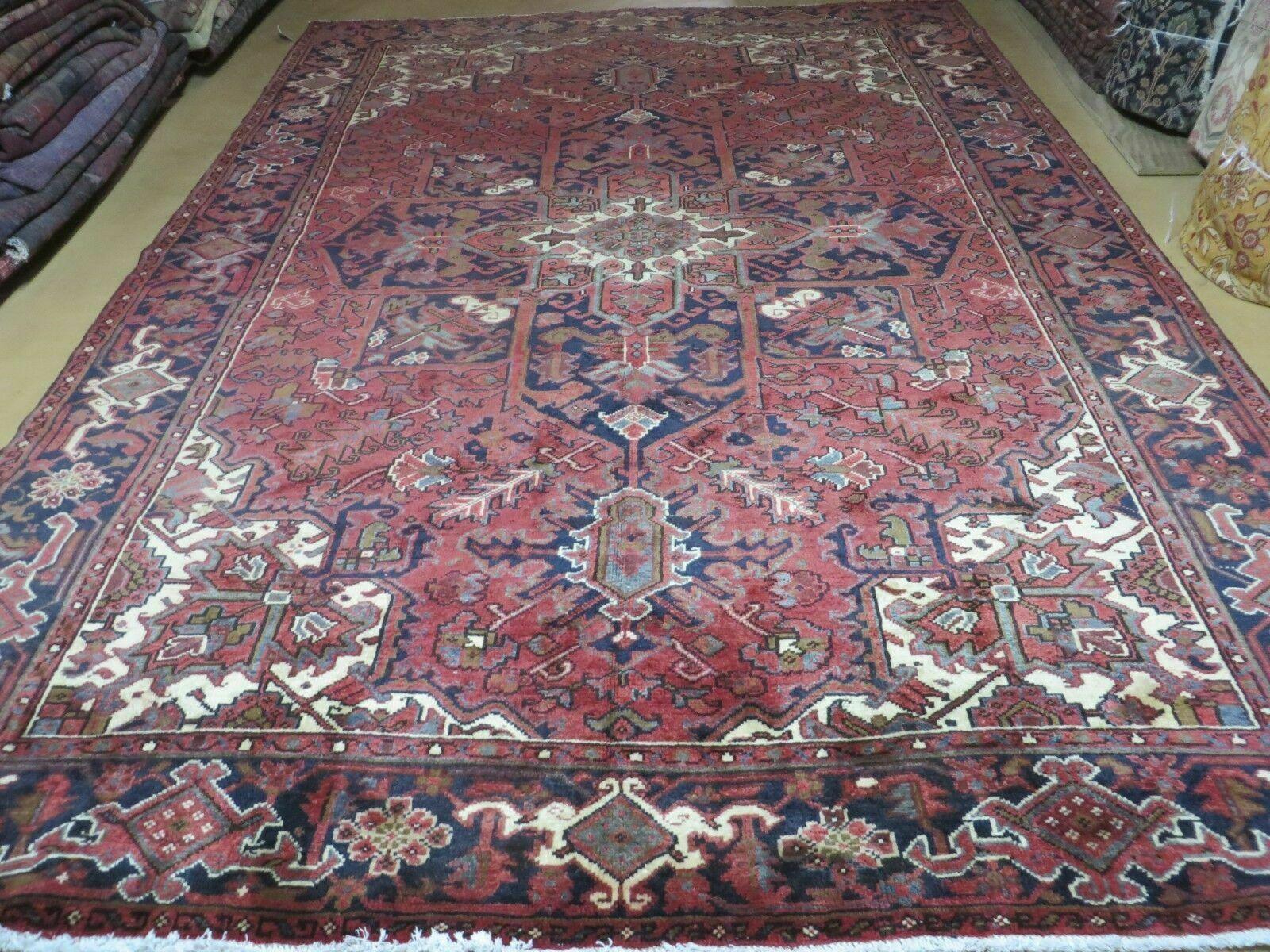 8' X 11' Vintage Handmade Turkish Wool Rug Nice - Jewel Rugs