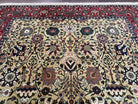 Turkish Power Loomed Rug 7x10, Vintage Oriental Carpet 7 x 10 Area Rug, Gold and Red Rug, Allover Motif, Traditional Persian Design Rug Nice - Jewel Rugs