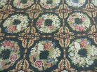 10' X 13' Handmade English Pattern Needlepoint Wool Floral Rug Carpet - Jewel Rugs