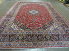 8' X 11' Vintage Handmade India Wool Rug Hand Knotted Carpet Red Nice # 814 - Jewel Rugs