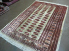 4' X 6' Vintage Handmade Pakistan Bokhara Turkoman Balouchi Silk Rug Nice # 61 - Jewel Rugs