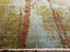 8' X 10' Modern Handmade Tibetan Nepal Wool Rug Decorative Rug Gold Wow - Jewel Rugs