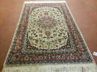 4' X 6' Handmade Ultra Fine Chinese Floral Oriental Wool Rug Hand Knotted Beige - Jewel Rugs