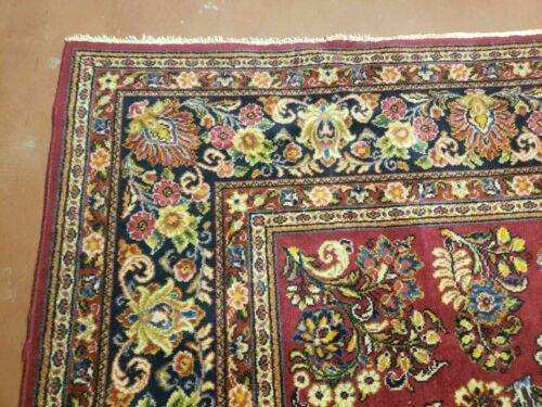 9' X 12' Antique Karastan Lanamar # 5528 Red Sarouk Wool Rug Beauty - Jewel Rugs