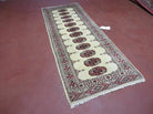 2' 7"X 7' Handmade Finely Knotted Pakistani Turkoman Bokhara Detailed Wool Rug - Jewel Rugs