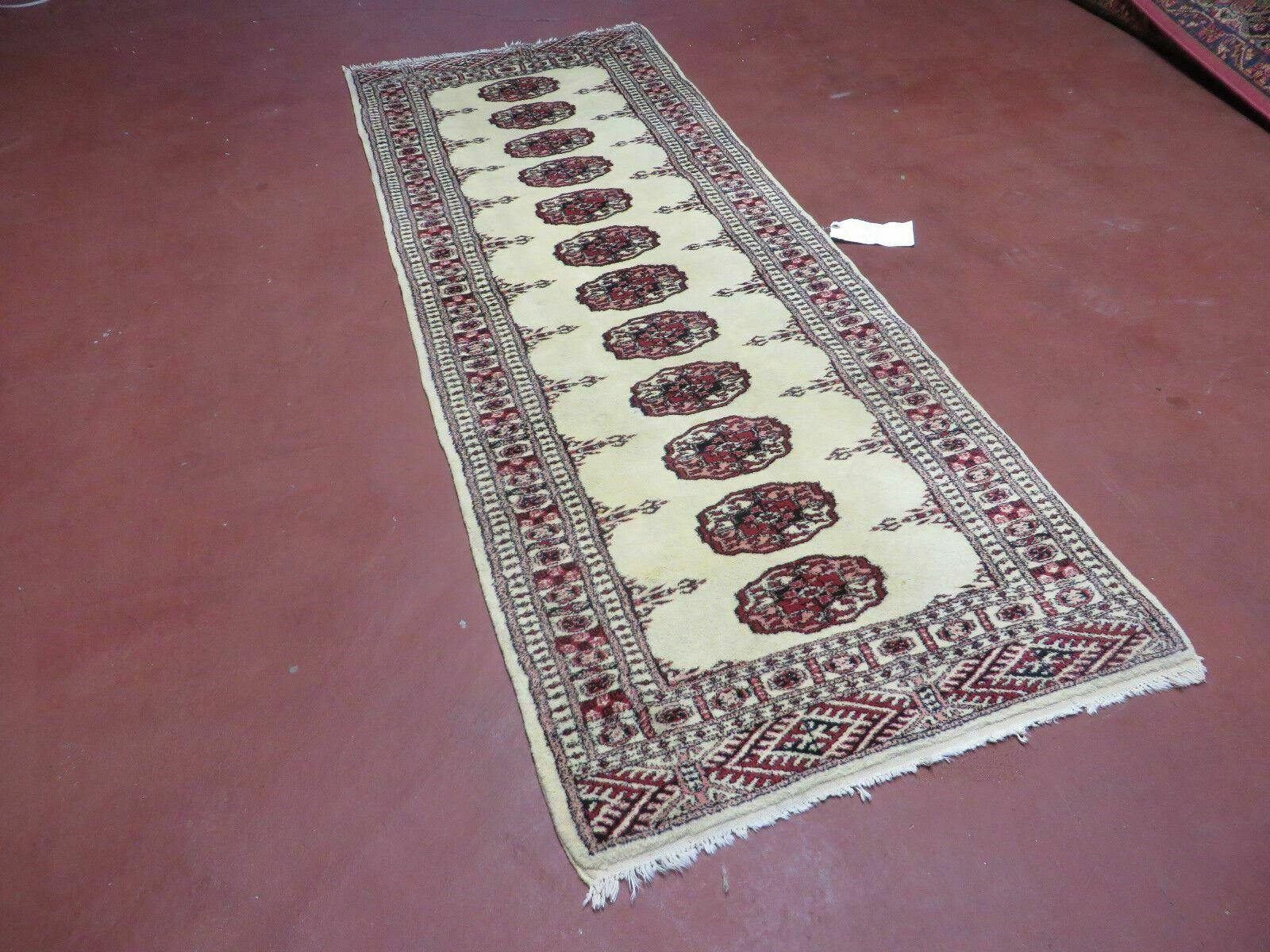 2' 7"X 7' Handmade Finely Knotted Pakistani Turkoman Bokhara Detailed Wool Rug - Jewel Rugs