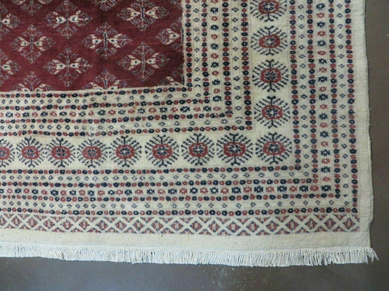 9' X 12' Vintage Handmade Fine Bokhara Turkoman Yamud Pakistan Wool Rug Nice - Jewel Rugs