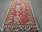 4' X 7' Vintage Turkish Kilim Hand Made Flat Weave Wool Rug Veg Dye Nice - Jewel Rugs