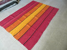 4' x 6' Vintage Handmade South American Kilim Chief Blanket Design Rug Stripes - Jewel Rugs