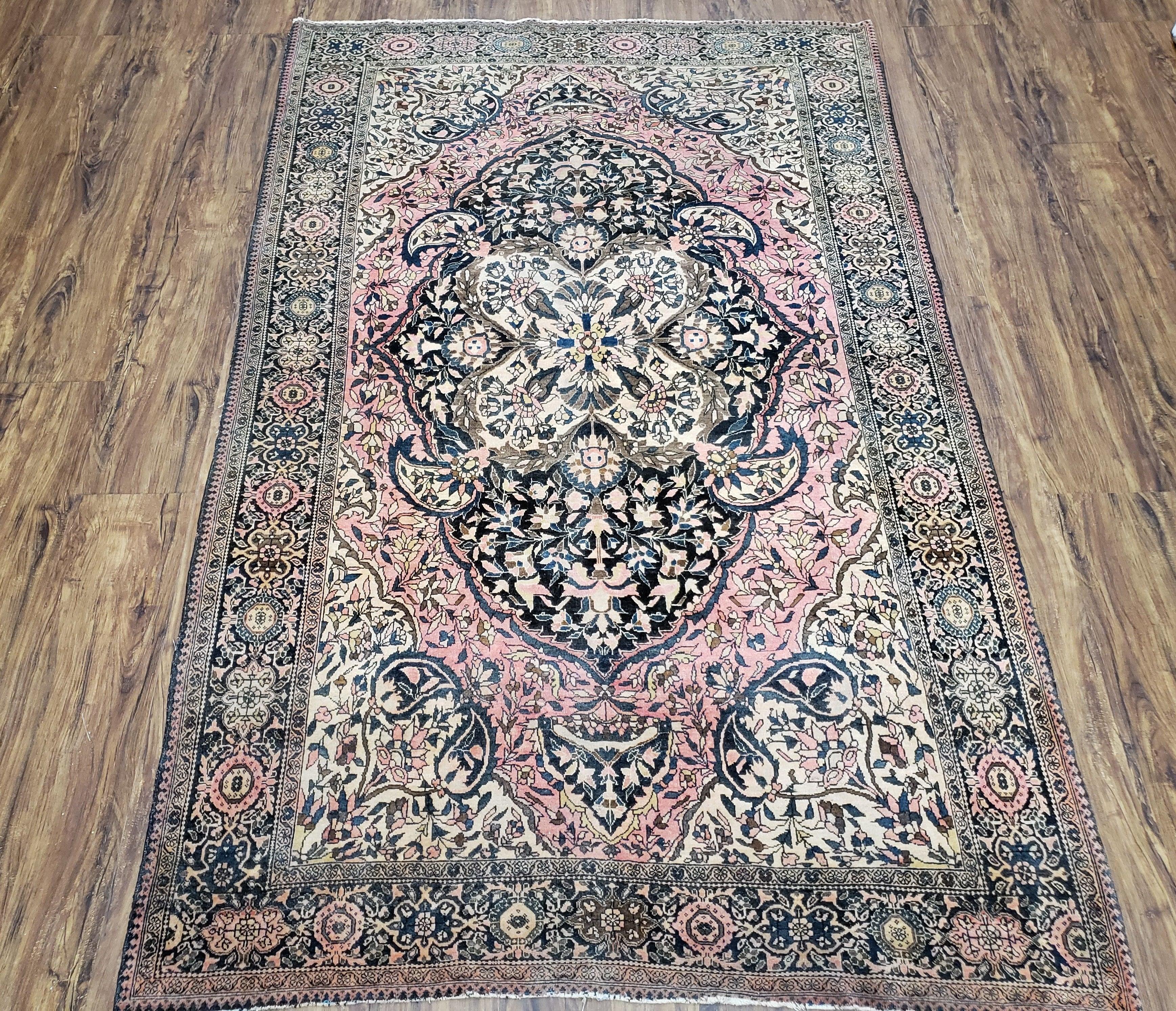 Antique Persian Farahan Rug, 4'1" x 6' 5" - Jewel Rugs