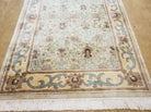 4' X 6' Modern Tibetan Nepal Art Deco Chinese Handmade Wool Rug Beige Tan Gold - Jewel Rugs