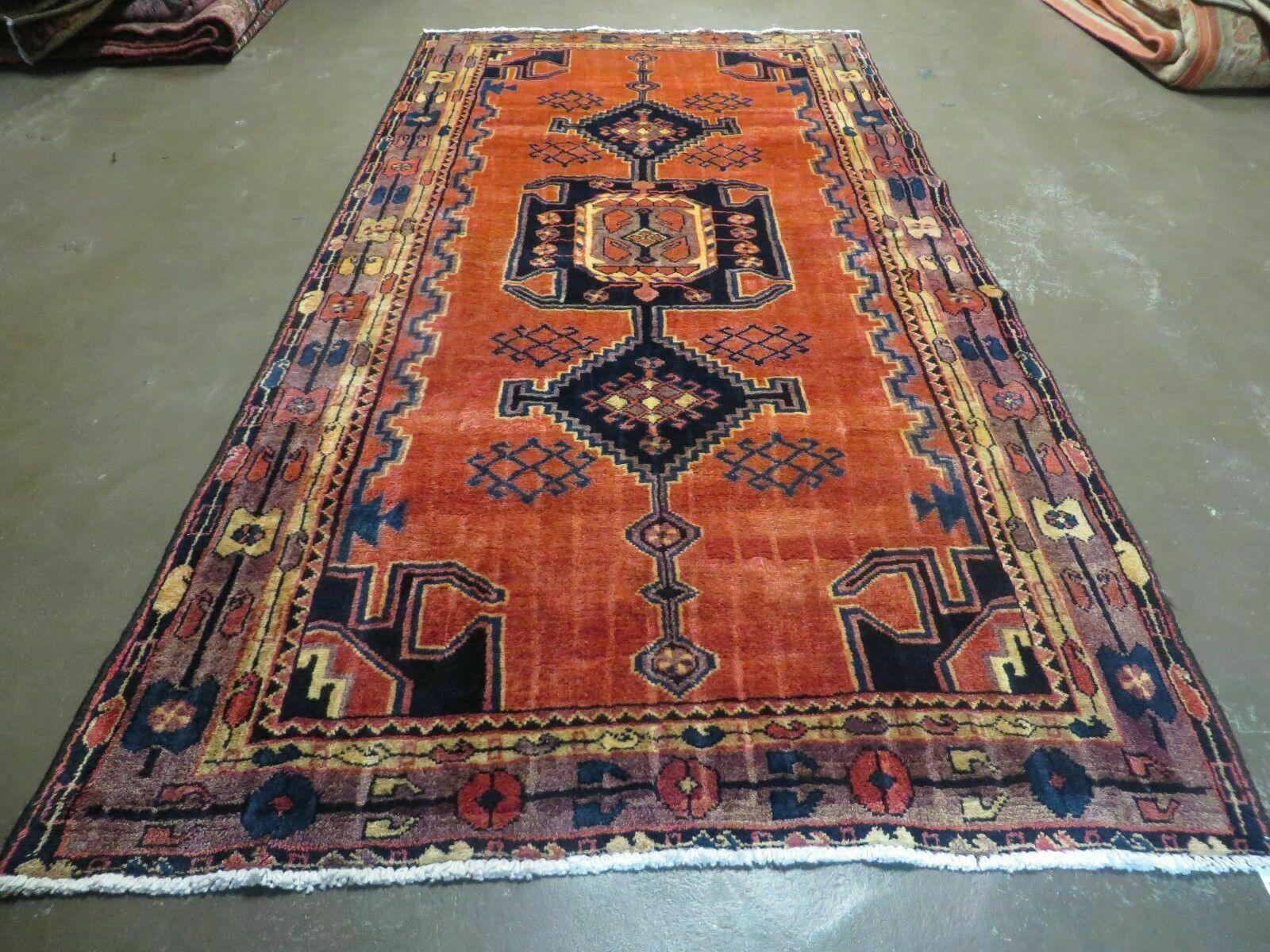 4' 3" X 8' 3" Antique Handmade Turkish Wool Rug # 121 - Jewel Rugs