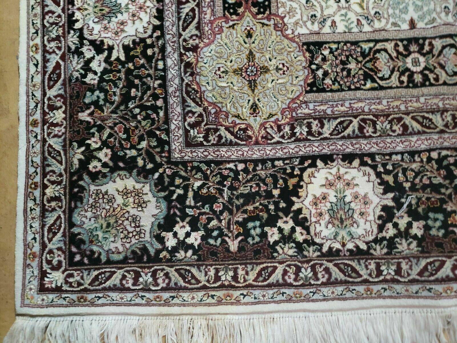 8' X 10' Vintage Ultra Fine Handmade Pakistani Panel Wool Rug Carpet Beige Nice - Jewel Rugs