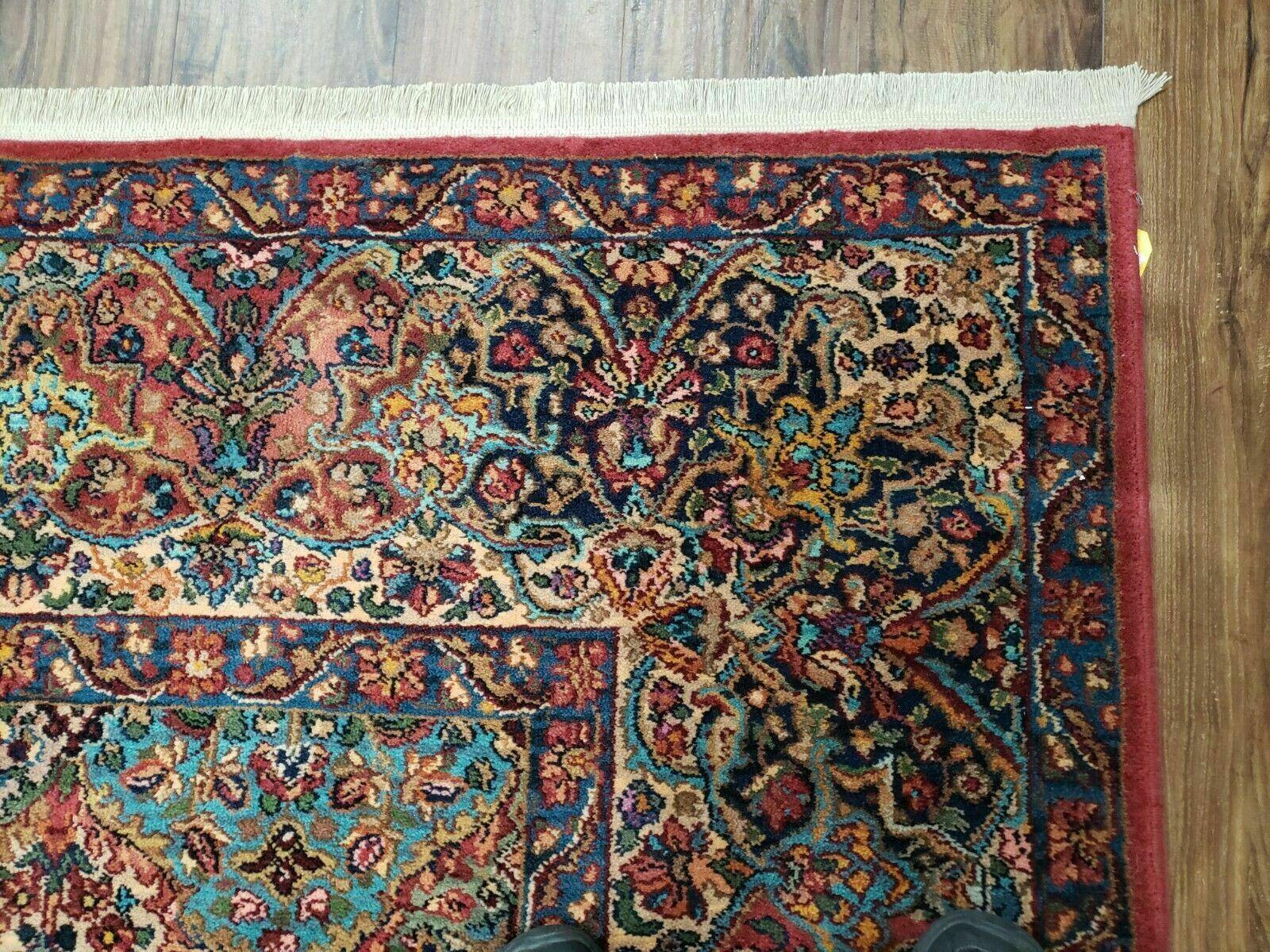 8' 8" X 12' Karastan Multicolor Panel Kirman # 717 Wool Rug American Beauty - Jewel Rugs