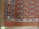 2'8" X 4' Antique Handmade Tribal Wool Rug Pillow Case Yamud Flat Weave Diamond - Jewel Rugs