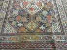 4' X 6' Antique Handmade Caucasian Geometric Tribal Oriental Wool Rug Nice - Jewel Rugs