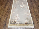 2' 3" X 4' 5" Antique Handmade Chinese Art Deco Peking Wool Rug Carpet Beige - Jewel Rugs