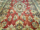 9' X 12' Authentic Antique Oriental Floral Red Allover Medallion Wool Rug Beauty - Jewel Rugs