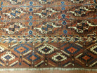 31" X 48" Antique Handmade Yamud Turkoman Yomud Chuval Wool Rug Carpet Nice - Jewel Rugs