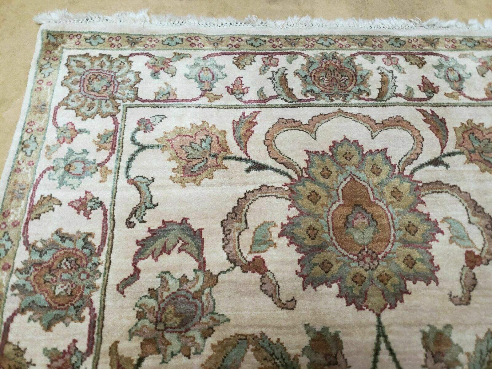 4'X 12' Vintage Handmade Indian Agra Wool Rug Runner Nice Tea Washed - Jewel Rugs