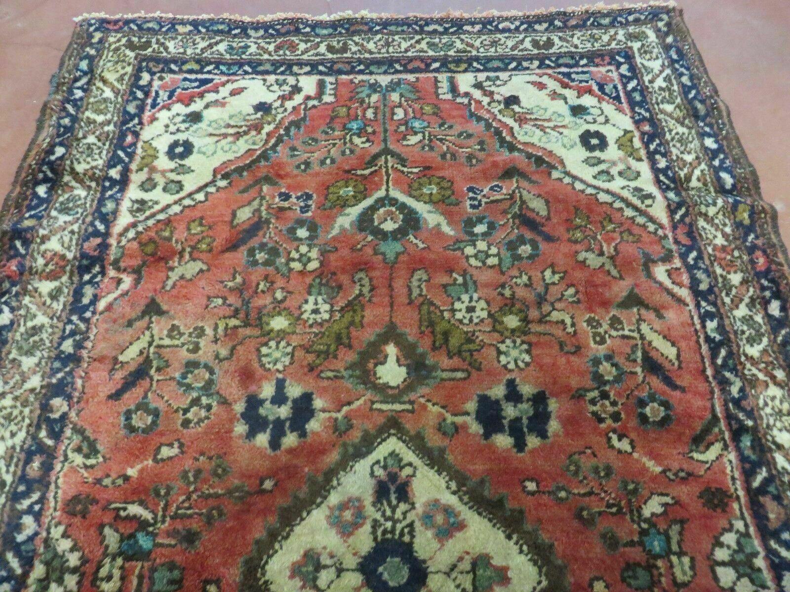 4' X 6' Antique Handmade Indian Wool Rug Vegy Dye # 631 Jewel Colors - Jewel Rugs