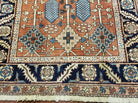 4' X 6' Handmade Turkish Wool Rug Decorative Rust Red Blue - Jewel Rugs