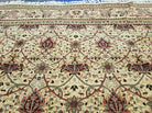 12' X 18' One-of-a-Kind Indian Agra Hand-Knotted Wool Rug Handmade Organic Dyes - Jewel Rugs