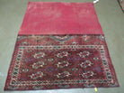 2.5' X 4' Antique Handmade Bokhara Turkoman Yamud Wool Rug Kilim Backing NICE - Jewel Rugs