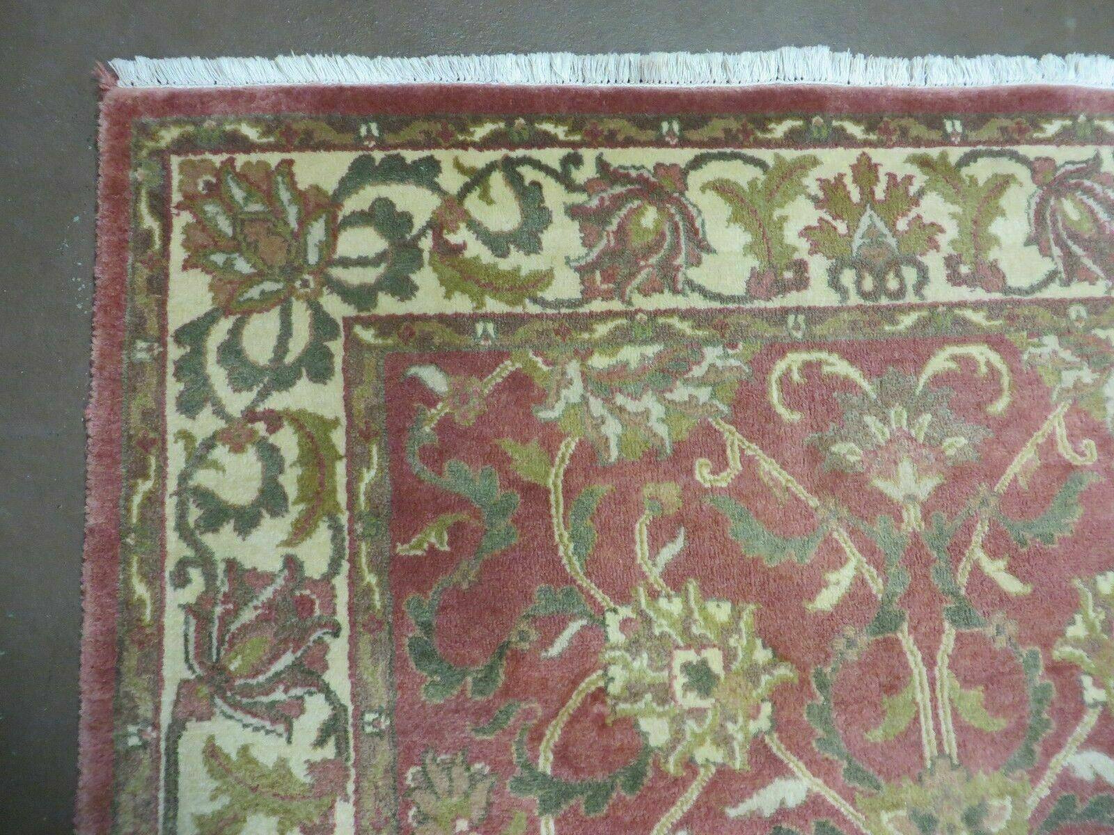 4' X 6' Handmade Indian Agra Wool Rug Veg Dyes # M708 Nice - Jewel Rugs