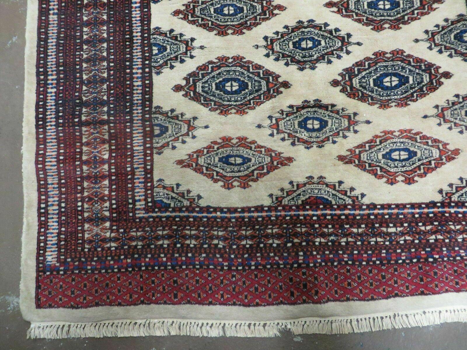 4' X 6' Vintage Handmade Bokhara Turkoman Pakistan Wool Rug Carpet Nice # 534B - Jewel Rugs