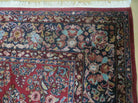 8' 8" X 12' Karastan Ivory Border Saroukk Pattern # 710 Wool Rug American Beauty - Jewel Rugs