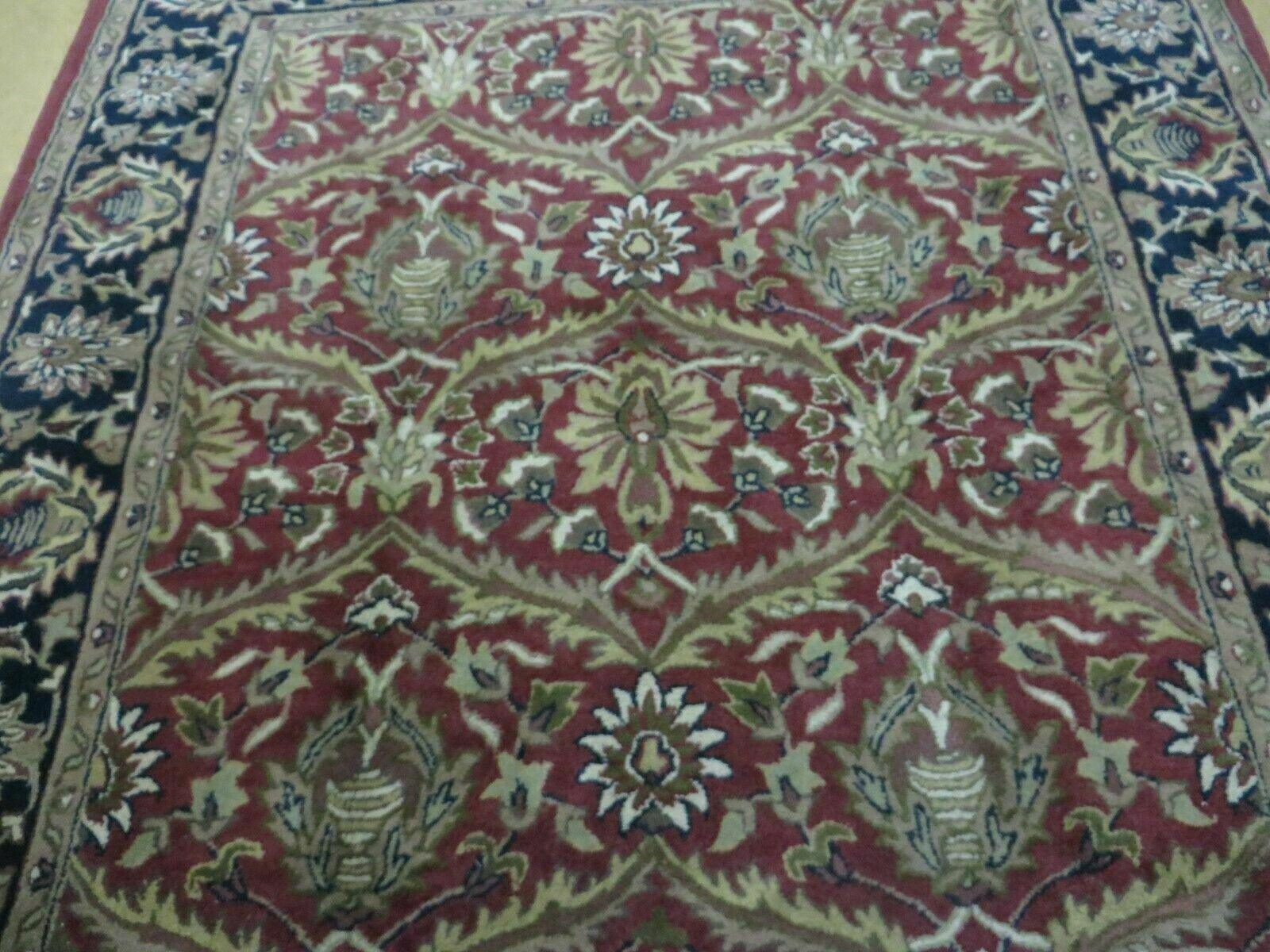 5' X 8' Hand Tufted India Jaipur Floral Oriental Wool Rug Par Ingo Carpet - Jewel Rugs