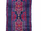 2' 7" X 4' 6" Vintage Handmade Tribal Wool Rug Balouchi Rug Afghan Red Blue 3x5 - Jewel Rugs