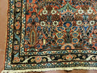 3' X 5' Antique Handmade India Floral Oriental Wool Rug Veg Dyes Red Nice - Jewel Rugs