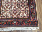 Vintage Geometric Indo Persian Bidjar Area Rug 3x5, Wool Hand-Knotted Ivory Traditional Indian Carpet, 3 x 5 Entryway Room Rug Floral Carpet - Jewel Rugs