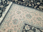 8' X 10' 5" Fine Handmade Chinese Allover Oriental Wool Rug Carpet Navy Blue - Jewel Rugs