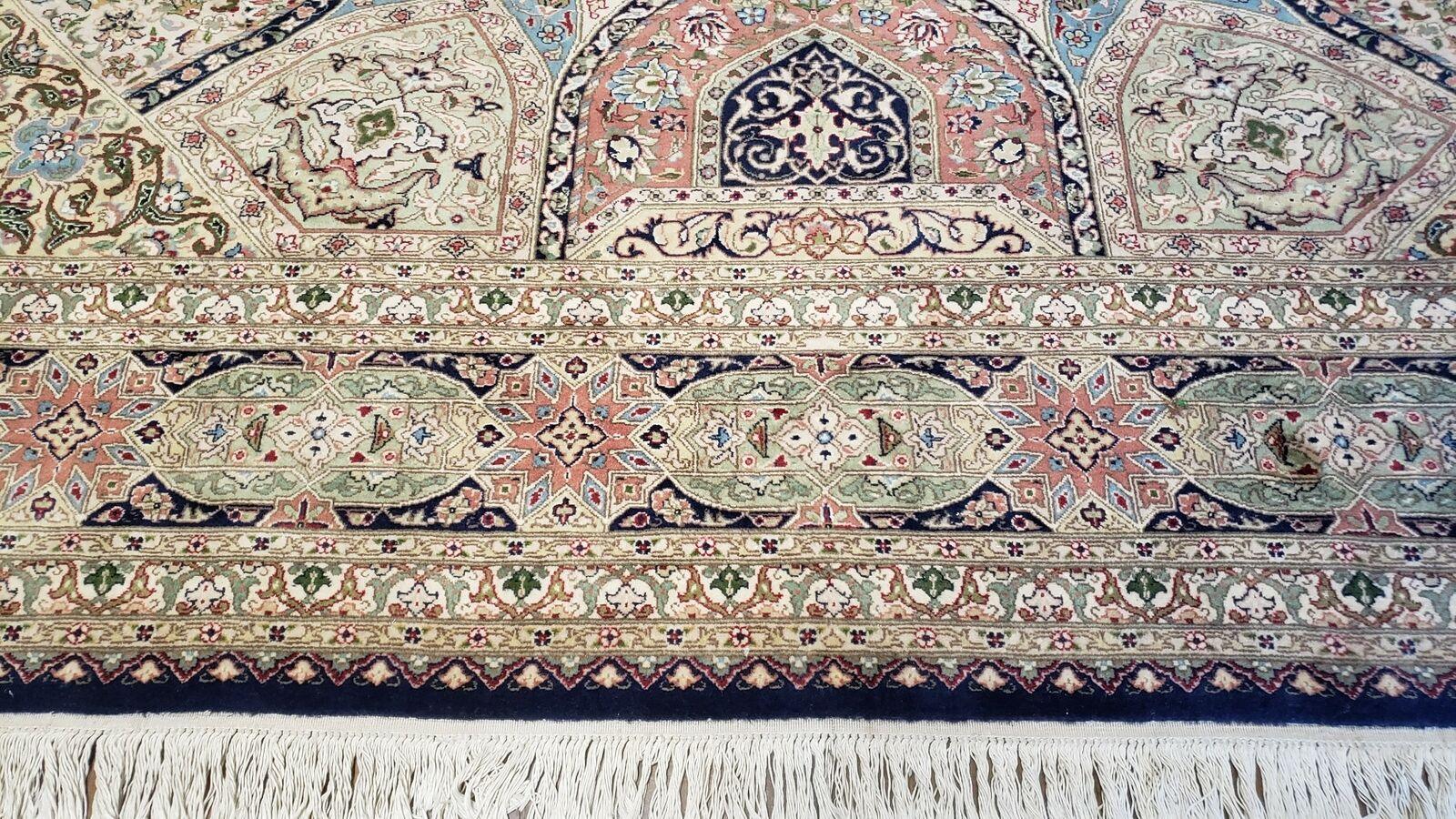 8' X 10' Vintage Handmade Fine Chinese Wool Rug Carpet Dome Design Ivory - Jewel Rugs