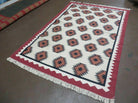 5' X 8' Hand Woven Wool Rug Contemporary Kilim Dhurrie Modern Oriental Area Rug - Jewel Rugs