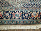 12' X 17' Antique Authentic Finely Woven Handmade Persian Tabriz Wool Rug Beige Blue - Jewel Rugs