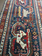 3' 7" X 14' Antique Handmade Caucasian Wool Rug Carpet Nice - Jewel Rugs