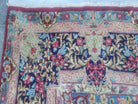 Antique Persian Kirman Rug, Namazian Master Weaver, Red, Medallion, Wool, Hand-Knotted, Shabby Chic, 9' 11" x 16' 8" - Jewel Rugs