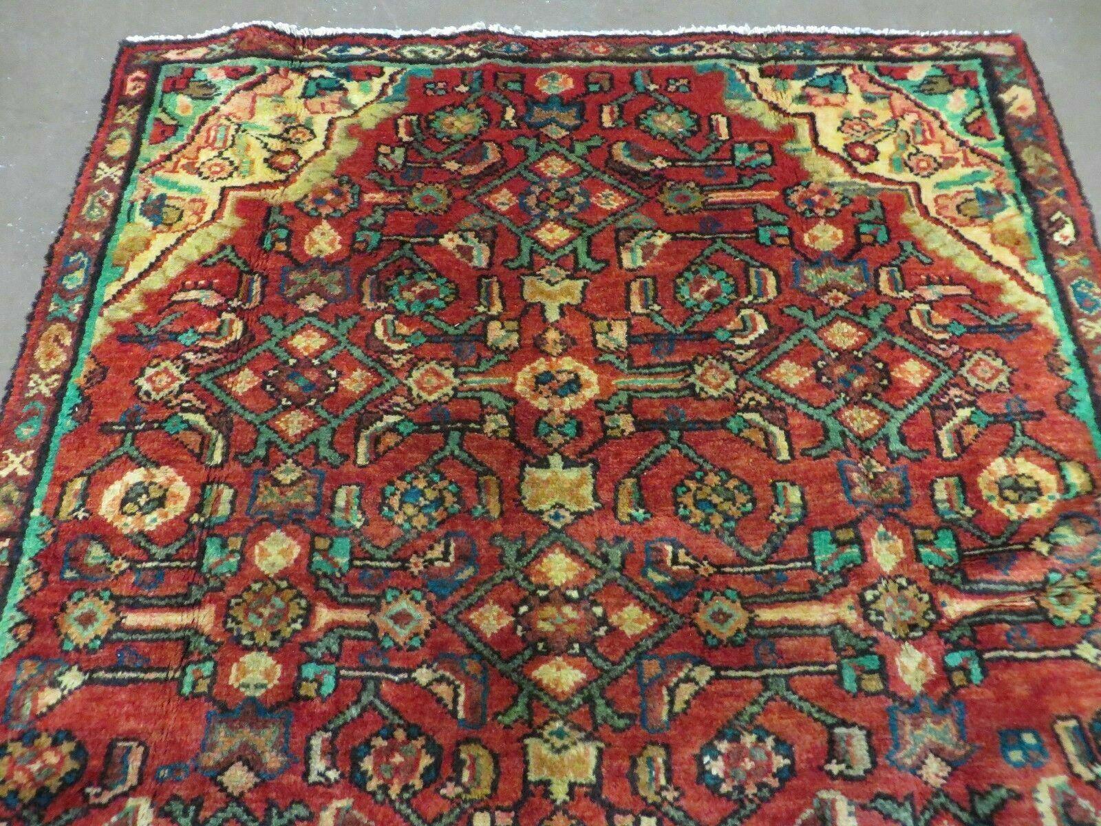 3' X 10' Antique Handmade Turkish Wool Rug Veg Dye Runner Red Nice - Jewel Rugs