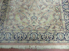 4' X 6' Vintage Handmade Fine Indian Silk Rug Kashmir Bird Nice - Jewel Rugs