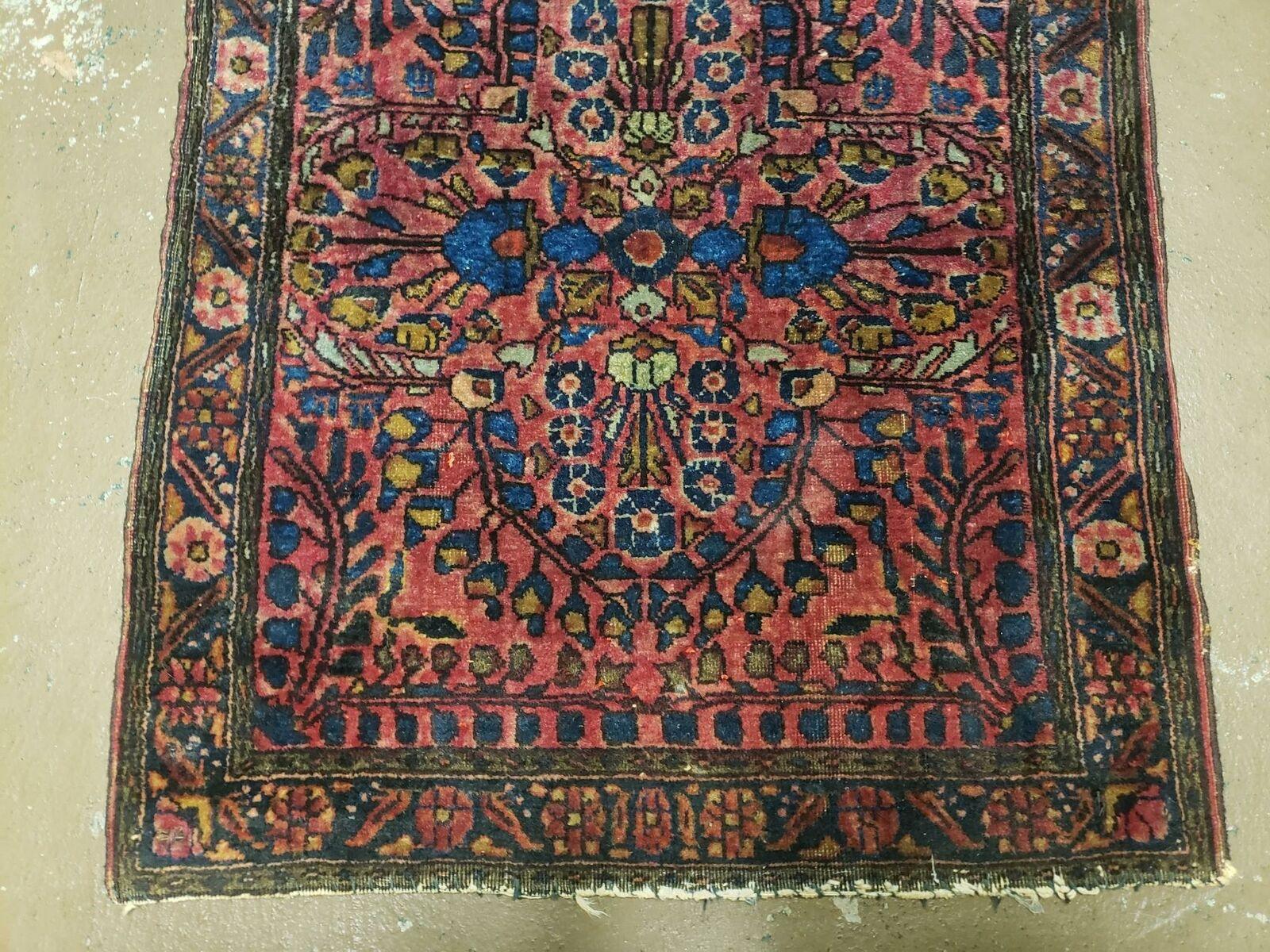 2' X 2' 4" Antique Handmade Pakistani Wool Rug Nice - Jewel Rugs