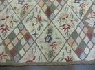 9' X 12' American Handmade Hooked Rug All Over Wool Rug Flowers Nice - Jewel Rugs